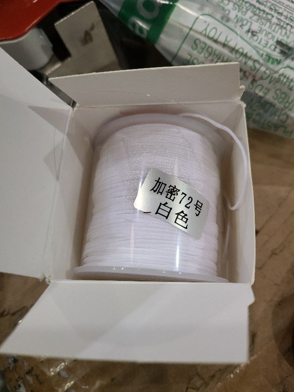 Photo 1 of 0.8mm Nylon String, Strong Bracelet String, Durable Nylon Cord for Jewelry Making, Bracelets, Beading, Necklaces, Rattail Braiding, Kumihimo, Wind Chimes, Blinds and Handicrafts