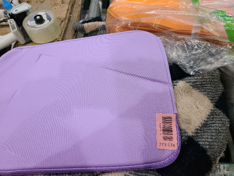 Photo 1 of 14 inch Laptop Sleeve, Shockproof Protective Laptop Cover Briefcase Carrying Computer Bag with Accessory Pocket Portable Computer Sleeve for 14" MacBook, HP, Dell, Lenovo, Acer, Purple