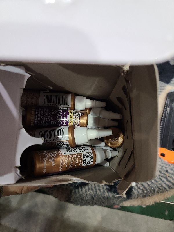 Photo 1 of Aleene's Original Tacky Glue Mini-Bottle, All Purpose Adhesive, Perfect for Crafts and DIY Projects, Dries Fast and Clear, .66 fl oz 18-Pack