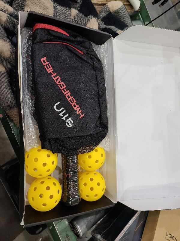 Photo 1 of A11N Pickleball Paddles Set of 2 - USAPA Approved | 8OZ, Graphite Face & Polymer Core, Cushion Grip | 4 Balls, 1 Sling Bag, Red