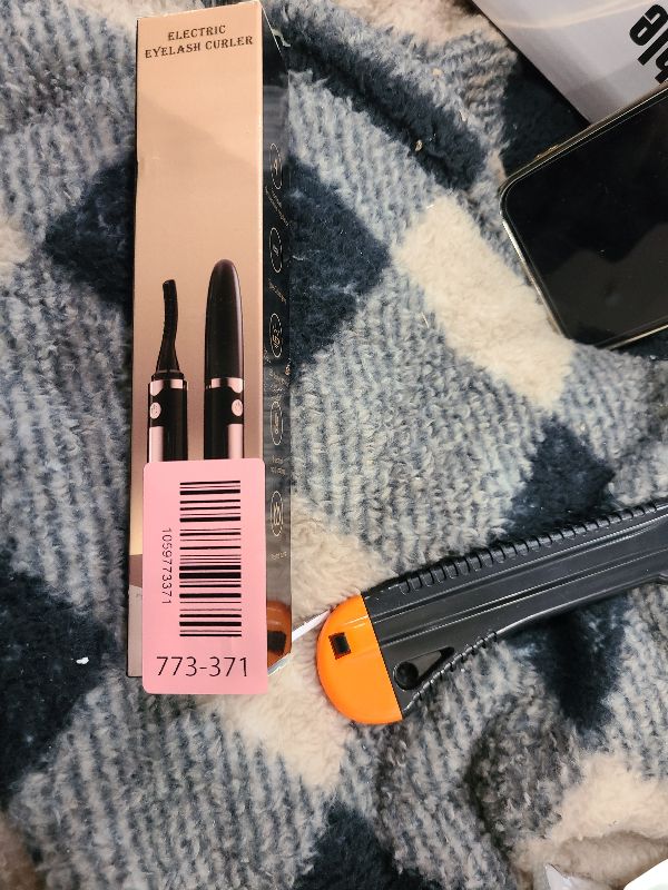 Photo 1 of 2026 Heated Eyelash Curler-USB Rechargeable Electric Eyelash Curler- Eyelash Curlers Heated 4 Temperature Modes Fast Heat Up Within 3s - 24 Hours Long Lasting- with Led Display for Women Girls(Black)