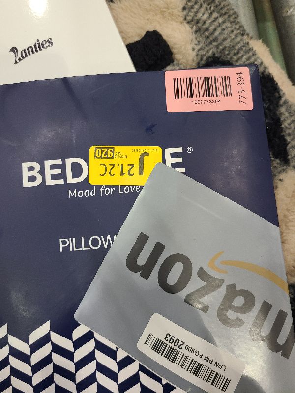 Photo 1 of BEDELITE Satin Pillowcase with Zipper 2 Pack, Navy Pillow Cases Standard Size, Super Soft and Cooling Similar to Silk Pillow Cases, Gift for Women Men(20x26 Inches)