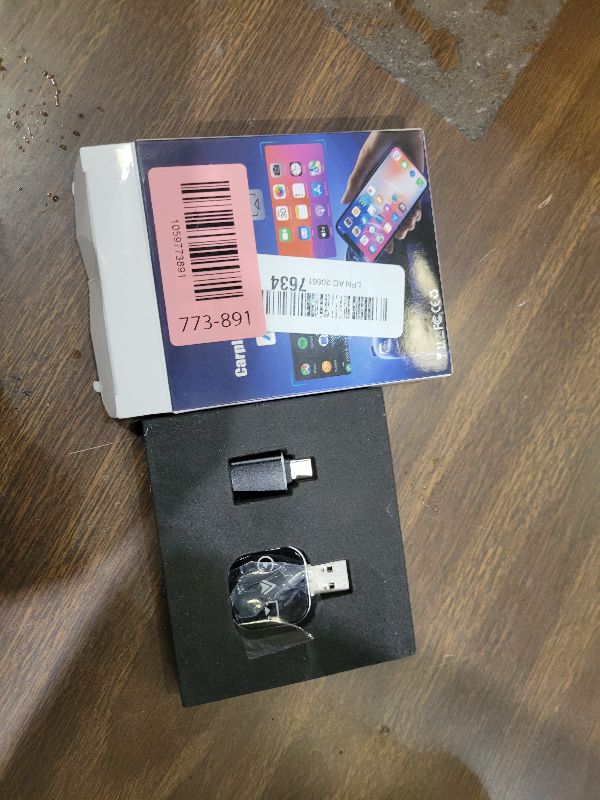Photo 1 of 2026 Upgrade 3 in 1 Wireless Carplay Mirror Link Adapter for iPhone/Apple/Android Phone to Car Screen, Auto Connect, Dual 2.4/5GHz WiFi and Bluetooth 5.0, Wired to Wireless(for iPhone,1pc)