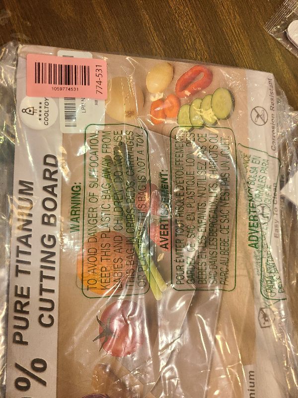 Photo 1 of 100% Pure Titanium Cutting Board– Double-Sided Metal titanium Cutting Boards for Kitchen, Food-Grade Certified, Dishwasher Safe – Small Titanium Cutting Board 11.4"x7.9" – Gift-Ready