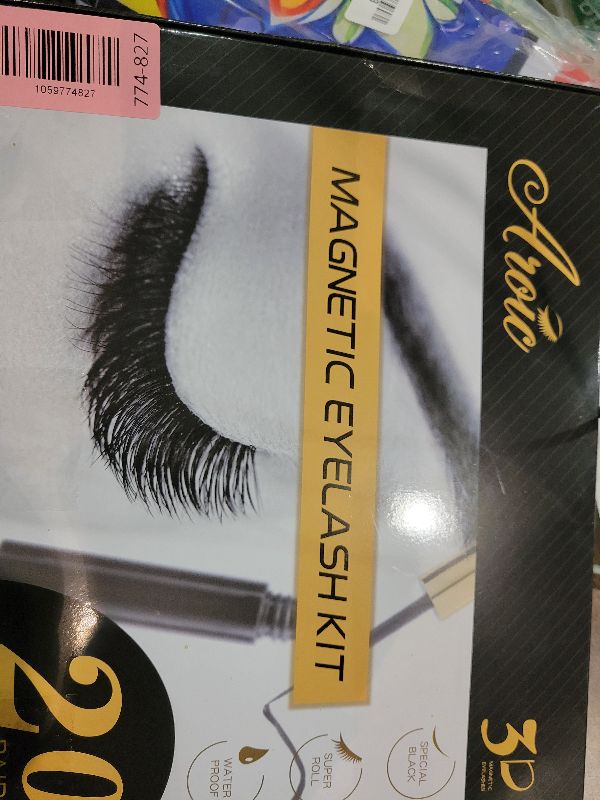 View 3 of 20 Kinds of 3D 5D Magnetic Eyelash Kit with Different Density, Magnetic Eyelashes with 4 Eyelash Glue and 2 Tweezers, for Women and Girls Natural Look No Glue Needed