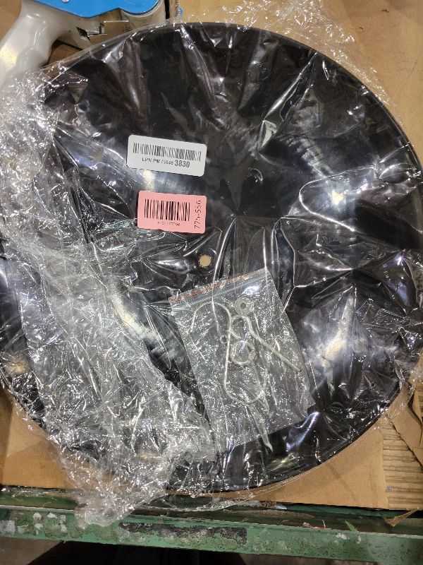 Photo 1 of 13" Bird Feeder Rain Guard, Hummingbird Feeders Shade Dome Cover, Hanging Baffle for Bird Feeder Pole,Smart Birds Feeder Umbrella (Black), 1 Pack