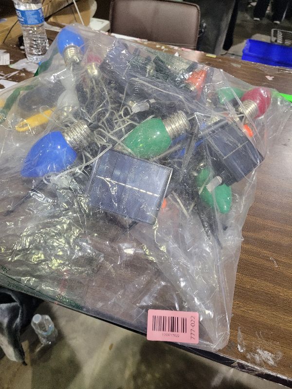 Photo 1 of 10 Pack Large C9 Christmas Decorations Outdoor Waterproof, Solar C9 Christmas Lights Outdoor with 2 Modes, Solar Pathway Lights for Outside Party Yard Lawn Patio Walkway Xmas Decoration (Multicolor)