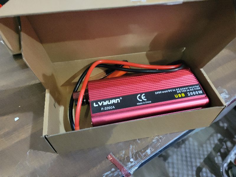 Photo 1 of 2000w Power Inverters Car Power Inverter Car Inverter 12v to 110v 900W/2000W(Peak)