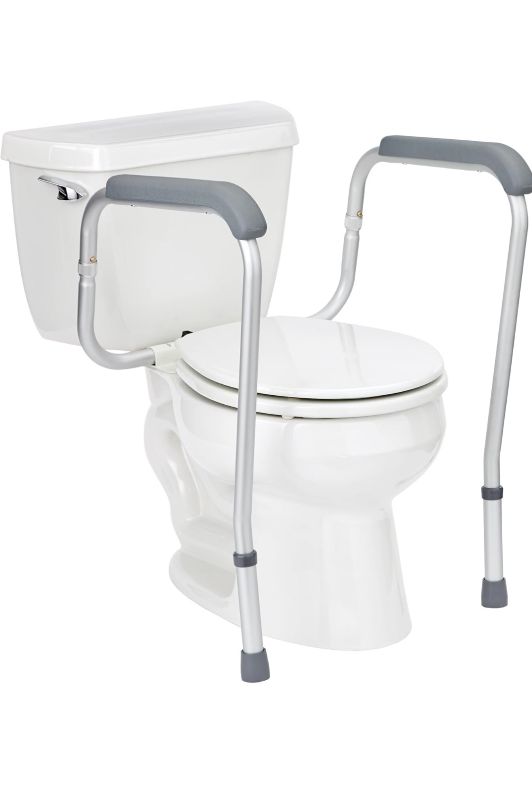 Photo 1 of  Toilet Safety Rail For Seniors with Easy Installation, Height Adjustable Toilet Safety Frame, Bathroom Assist Rail with Armrests, Bathroom Safety, 350 lb. Weight Capacity