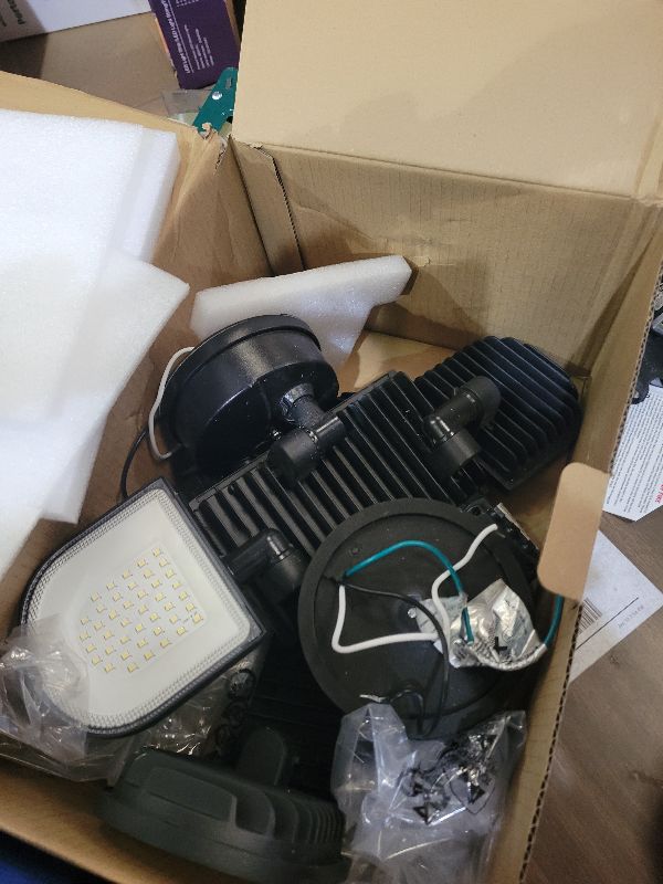 Photo 1 of 150W Motion Sensor Lights Outdoor for Outside, 15000LM LED Flood Lights Outdoor wired Dusk to Dawn, Exterior Security Floodlight Fixture Waterproof IP65, Outdoor Lighting for House, Garage 2 Pack