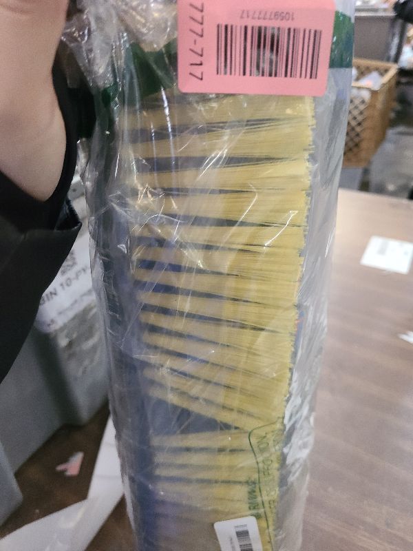 Photo 1 of 18 Inches Push Broom Outdoor with 65" Adjustable Handle, Heavy Duty Outdoor Broom with Stiff Bristles, for Cleaning Yard, Garage, Shop, Driveway, Wood, Stone, Deck, Concrete, and Tile Floor.