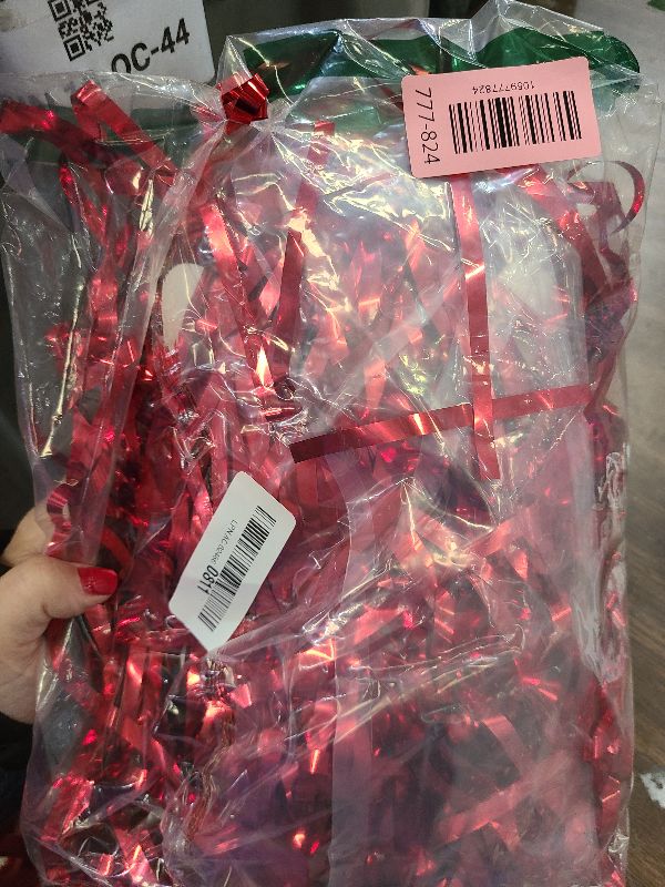 Photo 1 of 2 Pack Red Tinsel Backdrop, 3.28 FT x 7.05 FT Fringe Curtains, Red Foil Tinsel Party Streamer Backdrop Curtains for Valentines Day, Wedding Photo Backdrop Party Decorations for Wedding Anniversaries