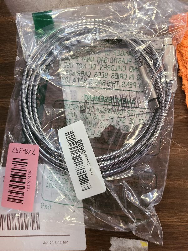 Photo 1 of Anker New Nylon USB C to Lightning Cable, Apple MFi Certified for iPhone 14 Series, and More (6FT,Silver)