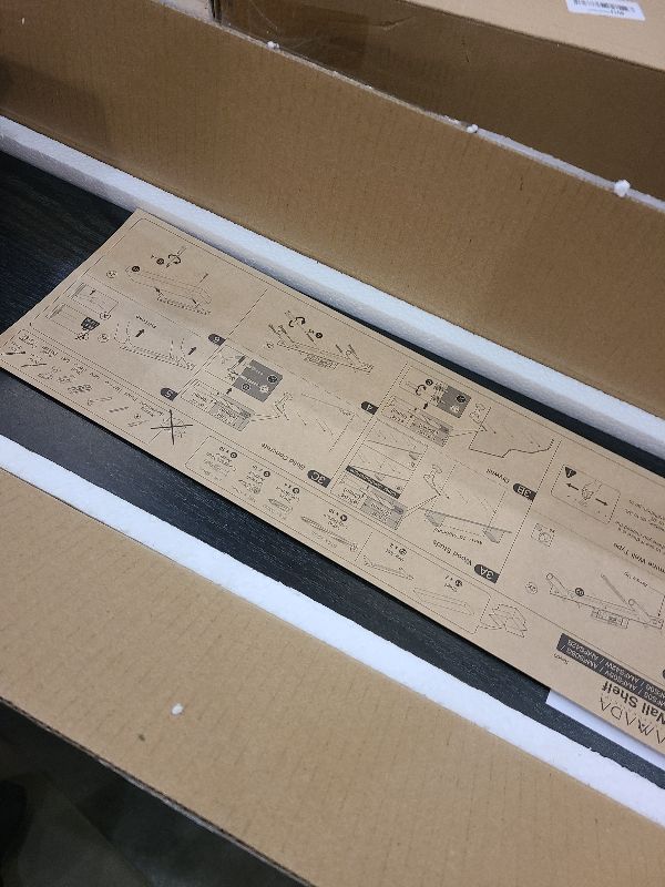 Photo 1 of AMADA HOMEFURNISHING Floating Shelves Wall Mounted, 24 x 7 Inch Wall Shelves for Bathroom, Bedroom, Living Room, Black Shelves Set of 2 - AMFS05