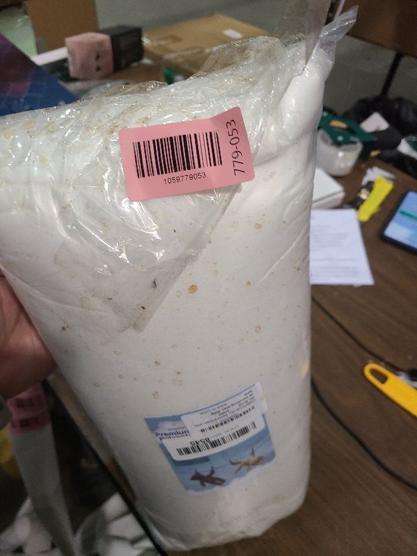 Photo 1 of 2.2 LB / 35.3 Ounce Premium Polyester Fiber Stuffing for Stuffed Animals, Pillows, Quilts, Paddings, Pouf, Fiberfill, Stuffing, Machine Washable, White