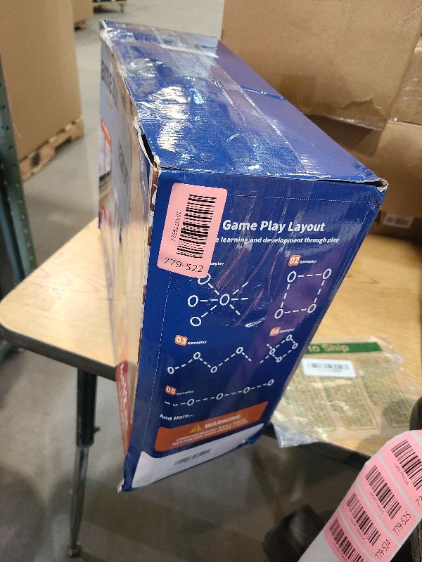 Photo 1 of 16 Pcs Balance Beam and Stepping Stones for Kids - 4 Turtle Shape Stepping Stones and 12 Connectable Beams with Sound Feature,Color Spinner, Riddle Cards, Fun Balance Training and Obstacle Course