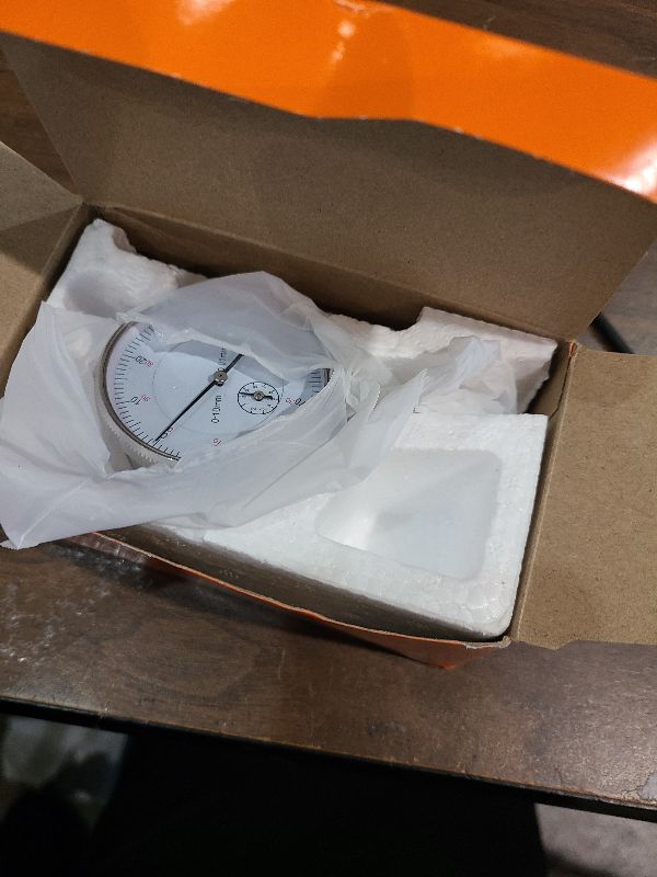 Photo 1 of 0-10mm x 0.01mm Accurate Clock Dial Test Indicator Test Measure Instrument Outer Measuring Gage Metric w/Box Case