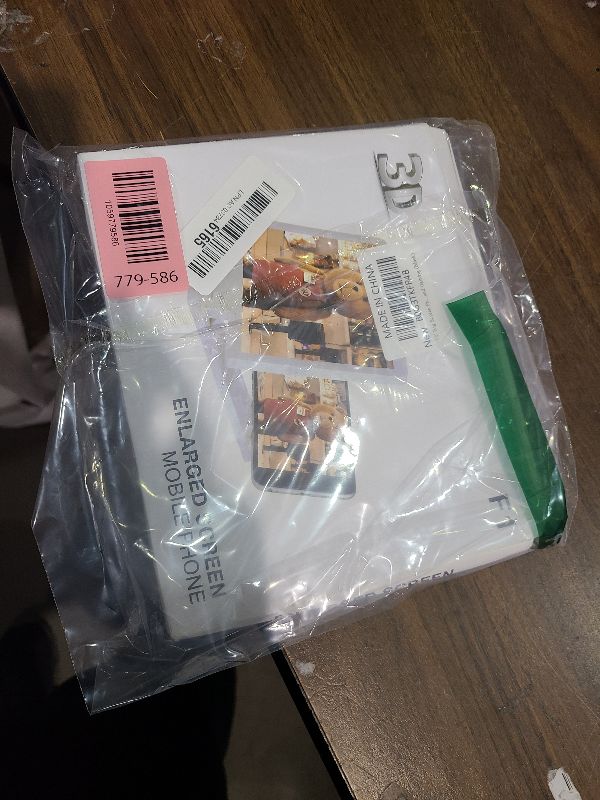 Photo 1 of 10" Big Screen Phone Magnifier, Screen Magnifier for Cell Phone, 3D HD Foldable Design Screen Magnifier Version for Movies, Videos and Gaming (Black)