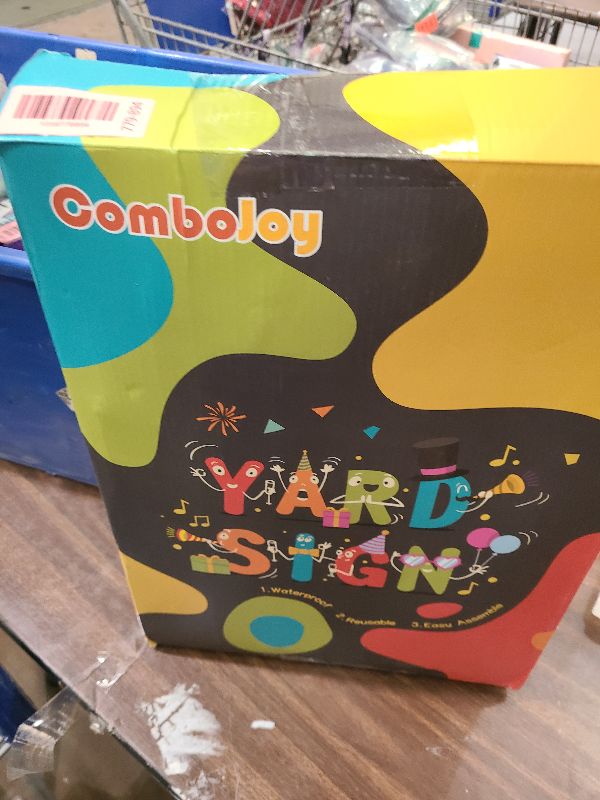 Photo 1 of 18 Pcs Happy Birthday Yard Sign with Stakes, Pink Happy Birthday Yard Sign with 49.2 Ft LED Light, 16 In Large Personalized Happy Birthday Sign, Waterproof Lawn Garden Birthday Party Decorations