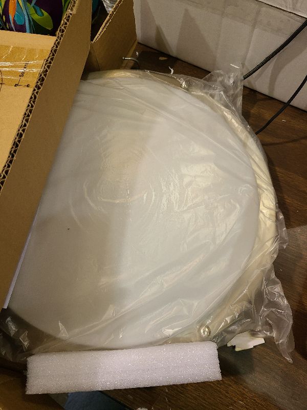 Photo 1 of 13 inch Flush Mount LED Ceiling Light Fixture, 2700K/3000K/3500K/4000K/5000K Adjustable Ceiling Lights, Brushed Nickel Saturn Dimmable Lighting for Hallway Bathroom Kitchen or Stairwell, ETL Listed