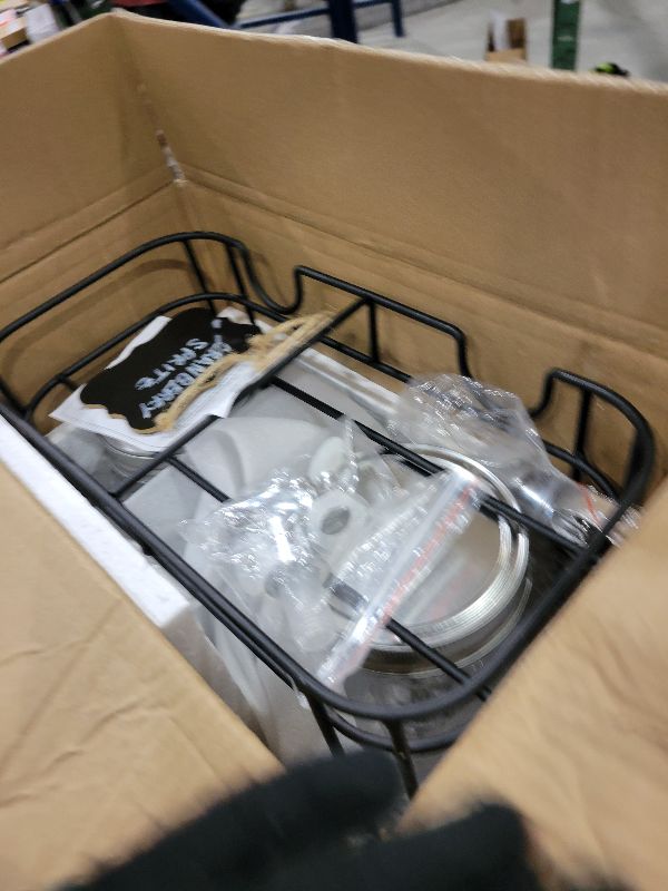 Photo 1 of 1 Gallon Glass Drink Dispensers For Parties?Lemonade Beverage Dispenser With Stand And Spigot For BBQ, Picnic, Party,Laundry Detergent Dispenser