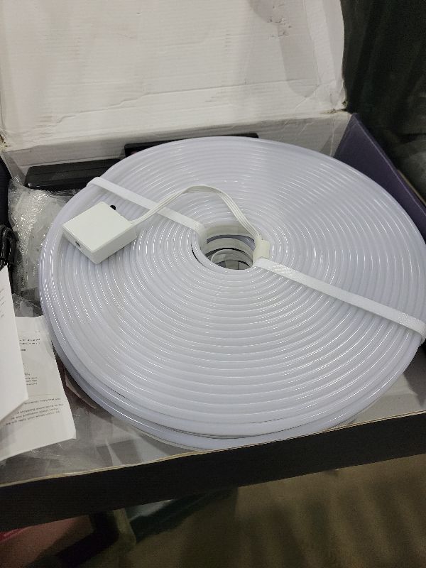 Photo 1 of 150Ft Led Rope Lights, Flexible Neon Lights Control with App/Remote, Multiple Modes, IP65 Outdoor RGB Waterproof, Music Sync Gaming Light Strip for Bedroom Decor