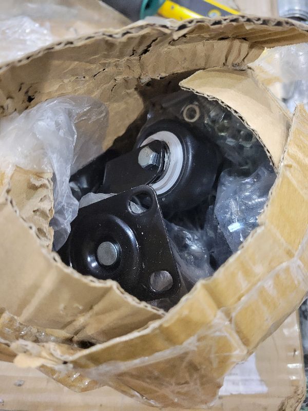 Photo 1 of 2" Casters Set of 8 Heavy-Duty Industrial Caster Wheels Without Brake PU Wheels Double Ball Bearing Swivel Casters Noiseless for Workbench, Furniture, Plate Castors Black