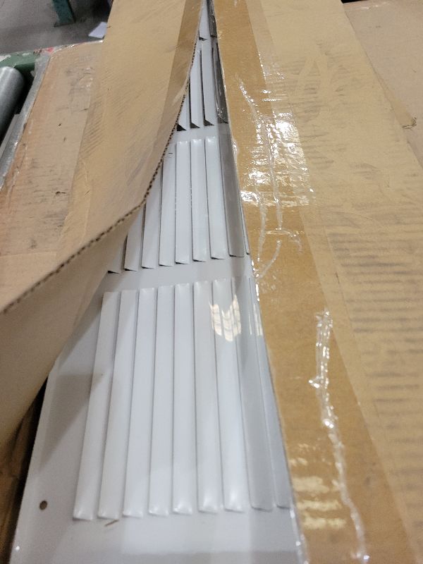 Photo 1 of 24x8 Return Air Grille (Duct Opening Size), Air Return Vent Cover, AC Vent Cover, Cold Air Return Vent Cover, Flat Return Air Grilles, Outer Dimensions:25.75"W x 9.75"H (24"Wx8"H, Duct Opening)