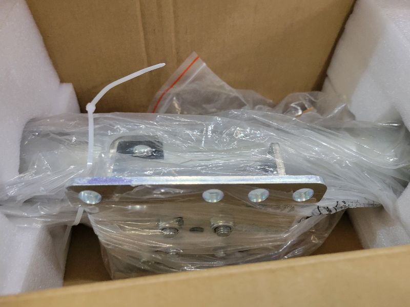Photo 1 of 2000 lbs Trailer Jack with Dual Wheel Heavy Duty, 12" Lift, 20-24V Cordless Drill Compatible, for RV, Boat, Yacht & Utility Trailers, Sliver
