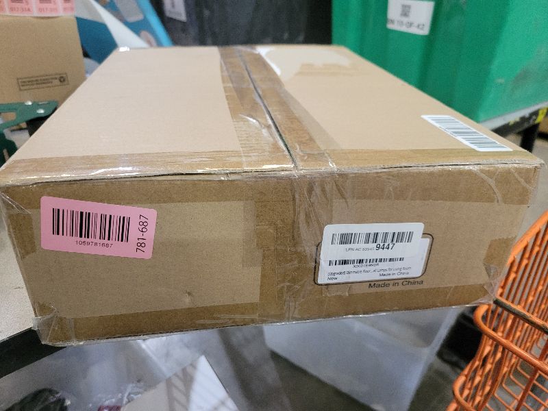 Photo 1 of ?Upgraded? Dimmable Floor Lamp, 1000 Lumens LED Edison Bulb Included, Arc Floor Lamps for Living Room Modern Standing Lamp with Linen Shade, Tall Lamp for Bedroom Office Dining Room- Black