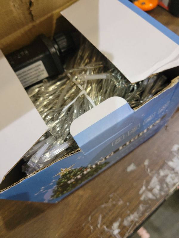 Photo 1 of 165FT 500 LED Christmas Lights Outdoor Indoor, Connectable Warm White Christmas Lights 8 Modes Clear Wire Waterproof Plug in Twinkle Fairy String Light for Classroom Wedding Tree Bedroom Decorations