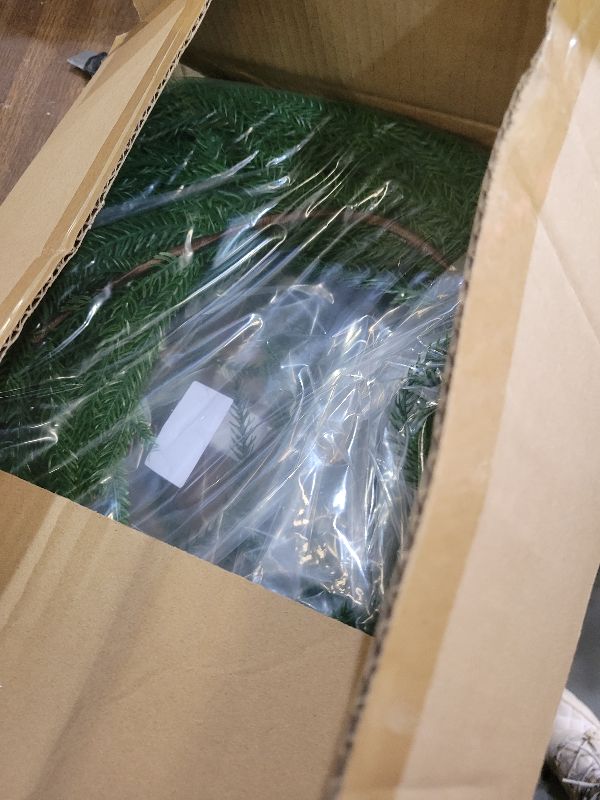 View 2 of 12 FT (2 * 6FT) Norfolk Pine Garland Artificial, Realistic Christmas Greenery for Mantle Table Wall, Real Touch Winter Pine Garland for Christmas Indoor Outdoor Decor (80 Branches)