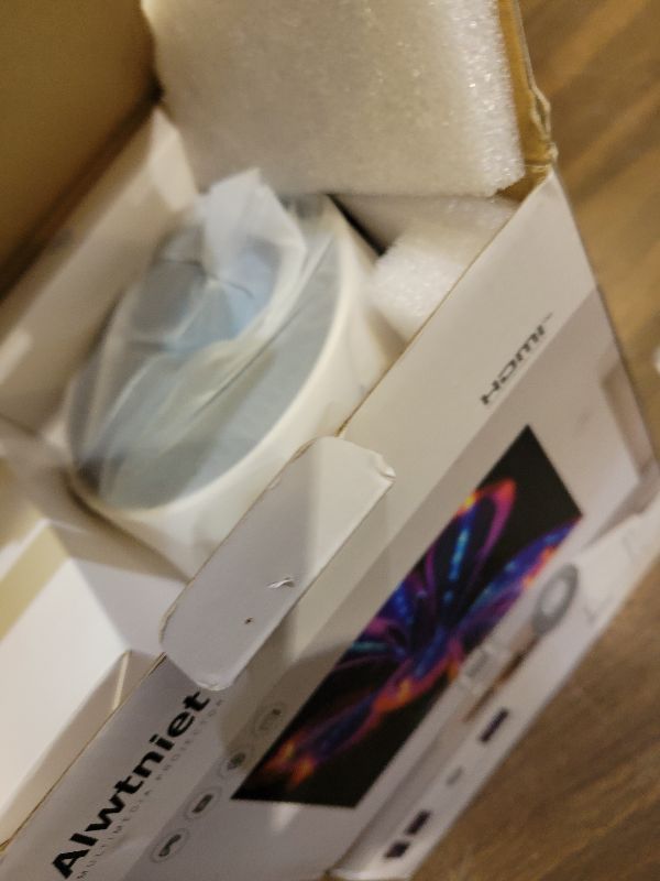 Photo 1 of ?Electric Focus?Mini Projector with WiFi 6 and Bluetooth 5.4, Smart Portable Projector 4k Support, 5W Soundbase Speaker, Auto Keystone 180° Rotation, Home Outdoor Movie Proyector HY300Ultra