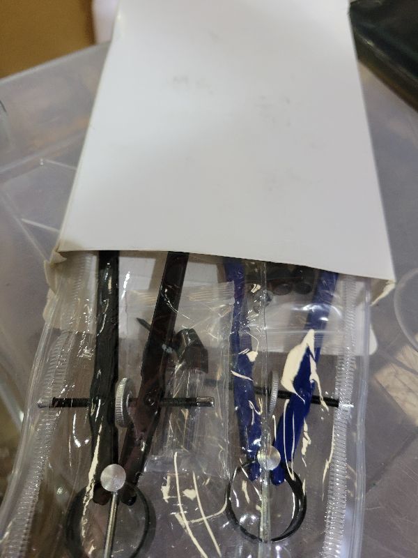 Photo 1 of 2pcs Compass for Geometry, Professional Drawing Compass,Metal Compass, Circle Compass Drawing Tool for Geometry, Math, Drafting, Drawing, Measuring, School & Office Supplies by CUALORK