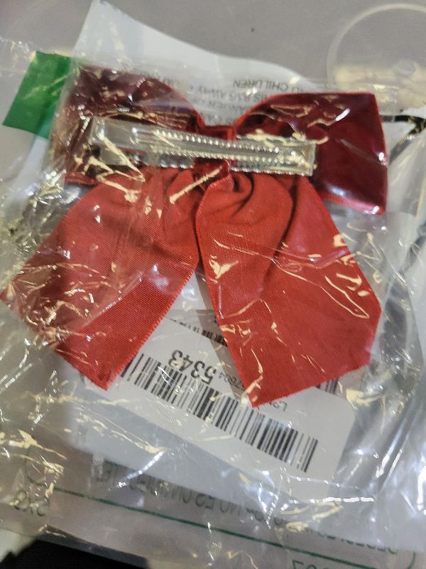 Photo 1 of 2PCS Velvet Hair Bows Red Hair Ribbon Clips 4" Big Fall Alligator Clips Hair Accessories for Women Girls Toddlers Kids Baby