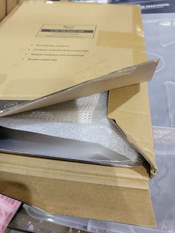 Photo 1 of 2 Pack Titanium Cutting Board - 100% Pure Titanium Cutting Boards For Kitchen,Easy to clean, Double-sided food-grade Cutting Board For Cutting Meats, Fruits And Vegetables(13 * 9)