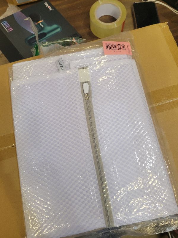 Photo 1 of 2 XX-Large Honeycomb Mesh Laundry Bag Delicates Durable for Washing Machine,24 x 24 Inches lingerie bags for Laundry, Travel Storage Organize Bag for Cotton Clothes,Sheet,Sweater, Shoes