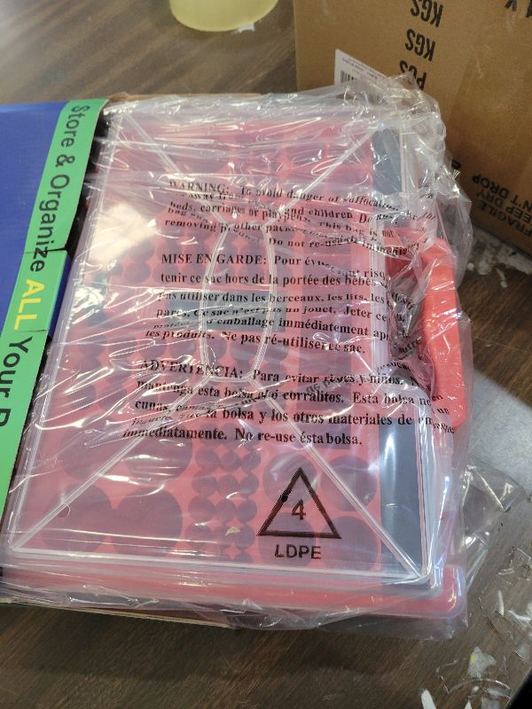 Photo 1 of 2025 Upgraded Large Battery Organizer Storage Case with Tester, Holds 185+Batteries with Double-Sided Design & Portable Handle, Fireproof & Splash-Proof Battery Holder for Most Sizes, Red