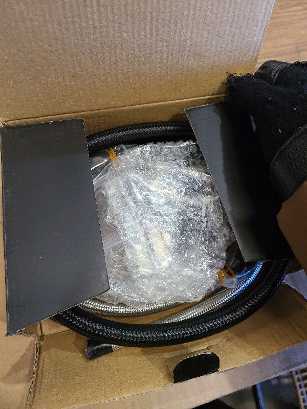 Photo 1 of 25“ 6AN Power Steering Pump Hose Kit fit for Chevy C10 LS Swap Connects GM Type 2