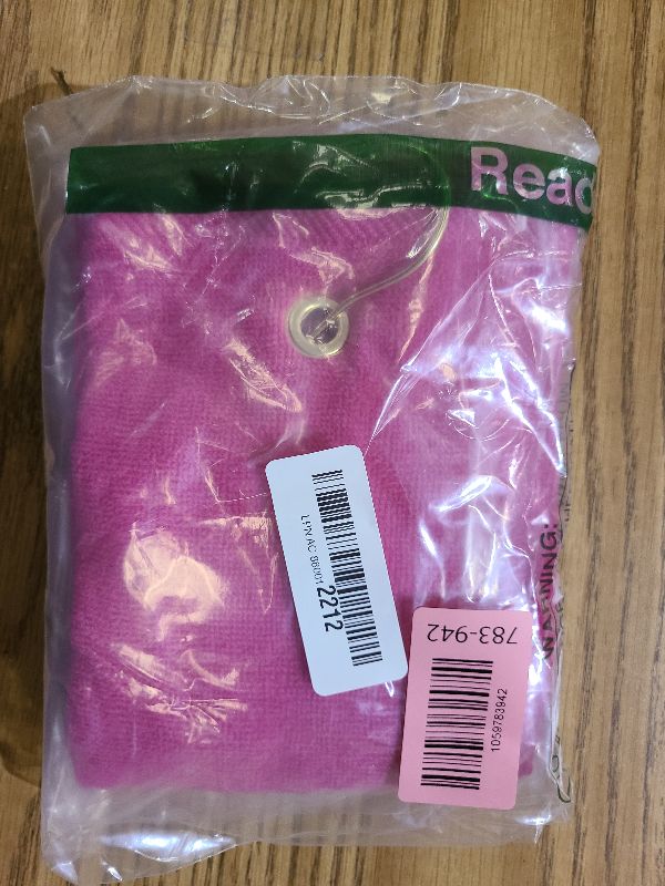 Photo 1 of (New Upgraded Material) Premium Velour Pink Tri-fold Golf Towel with Clip. 16"x26" – Long, Soft, Quick Drying, Absorbent. Attaches Easily to Your Bag.