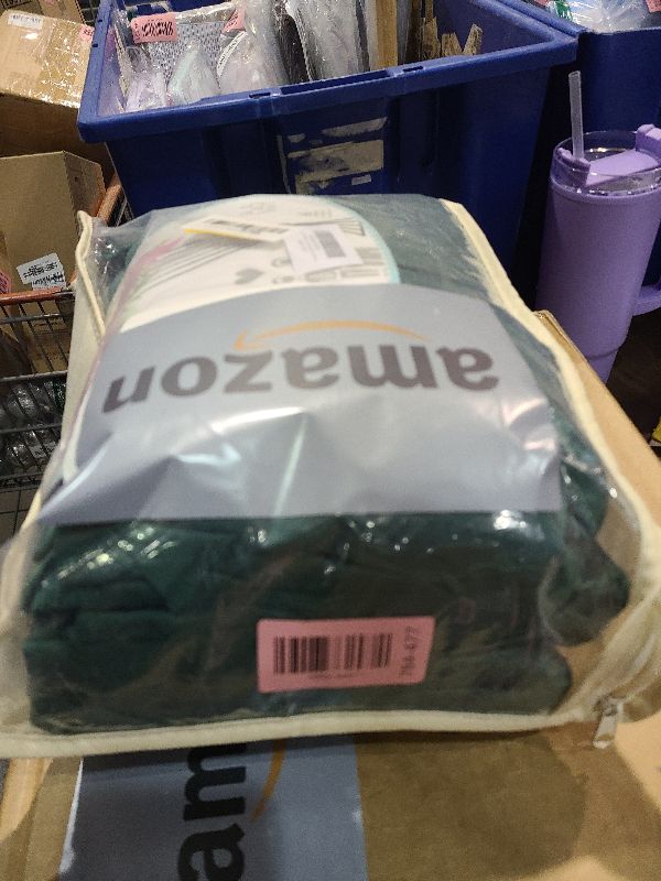 Photo 1 of 20 ft x 10 ft Wrinkle Free Hunter Green Backdrop Curtain for Parties, Polyester Dark Green Photo Backdrop Drapes 4 Panels 5x10ft for Baby Shower Wedding Birthday Party Photography Curtains