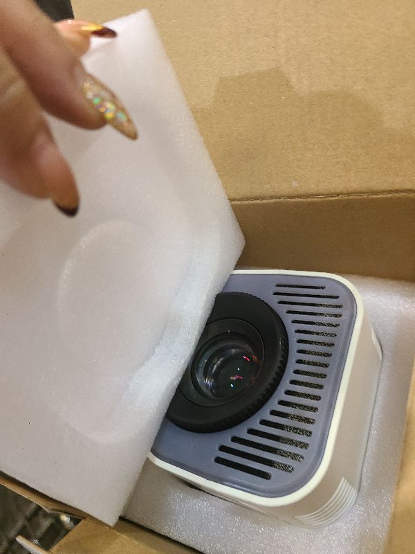 Photo 1 of [Projector 2026 Upgraded] Mini Projector Support 4K 1080P Auto Keystone 270°Rotatable with WiFi 6 and Bluetooth 5.2 Projector Portable Compatibile with HDMI/TV Stick/Memory Stick/Laptop,White