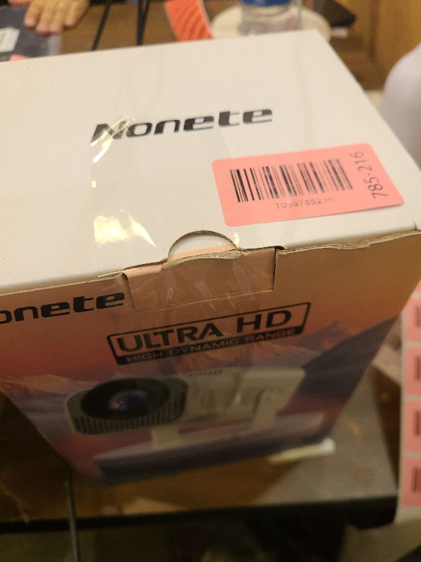 Photo 1 of [Projector 2026 Upgraded] Mini Projector Support 4K 1080P Auto Keystone 270°Rotatable with WiFi 6 and Bluetooth 5.2 Projector Portable Compatibile with HDMI/TV Stick/Memory Stick/Laptop,White