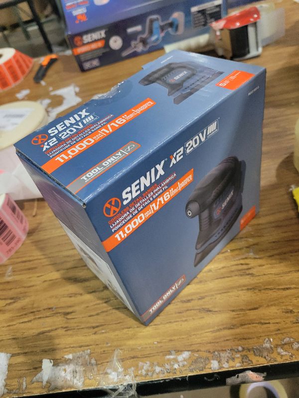 Photo 1 of SENIX 20V Cordless Detail Sander,Electric Hand-Sander with 11,000 OPM,Lightweight & Compact Design for Woodworking,Furniture,Drywall,Paint Removal(Tool Only,No Included Battery)