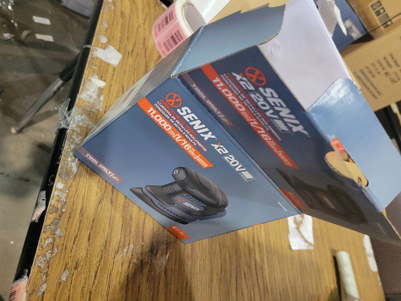 Photo 1 of SENIX 20V Cordless Detail Sander,Electric Hand-Sander with 11,000 OPM,Lightweight & Compact Design for Woodworking,Furniture,Drywall,Paint Removal(Tool Only,No Included Battery)