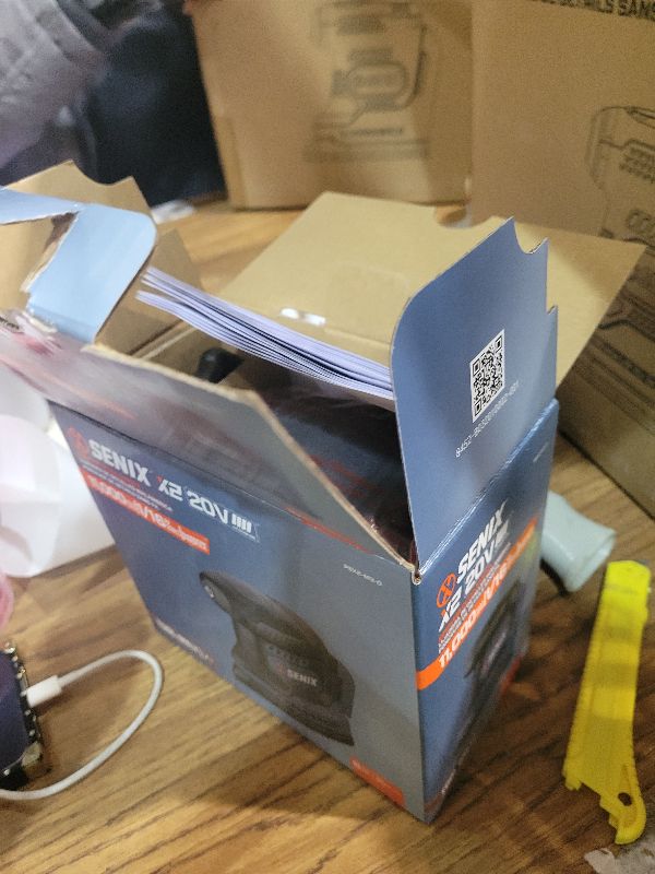 Photo 1 of SENIX 20V Cordless Detail Sander,Electric Hand-Sander with 11,000 OPM,Lightweight & Compact Design for Woodworking,Furniture,Drywall,Paint Removal(Tool Only,No Included Battery)