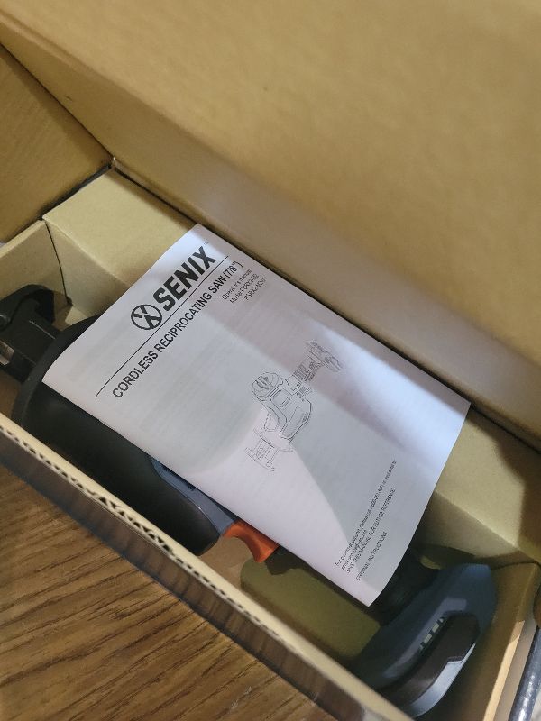 Photo 1 of SENIX PSRX2-M2-0 X2 20 Volt Max* 7/8-Inch Compact Reciprocating Saw Power Tool Set, Variable Speed, 3000 SPM Max, Tool-Less Blade Clamp, 3-Mode LED Light, Tool Only, Battery Not Included