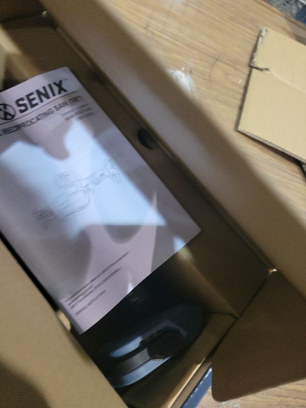 Photo 1 of SENIX PSRX2-M2-0 X2 20 Volt Max* 7/8-Inch Compact Reciprocating Saw Power Tool Set, Variable Speed, 3000 SPM Max, Tool-Less Blade Clamp, 3-Mode LED Light, Tool Only, Battery Not Included