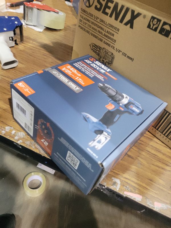 Photo 1 of SENIX 20V Max Cordless Drill/Driver Set, Power Tool Kit, Brushless Motor, 1/2-Inch, 2 Variable Speed,Tool Only (PDDX2-M2-0)