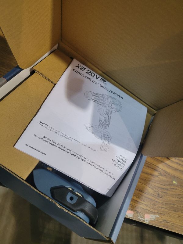 Photo 1 of SENIX 20V Max Cordless Drill/Driver Set, Power Tool Kit, Brushless Motor, 1/2-Inch, 2 Variable Speed,Tool Only (PDDX2-M2-0)